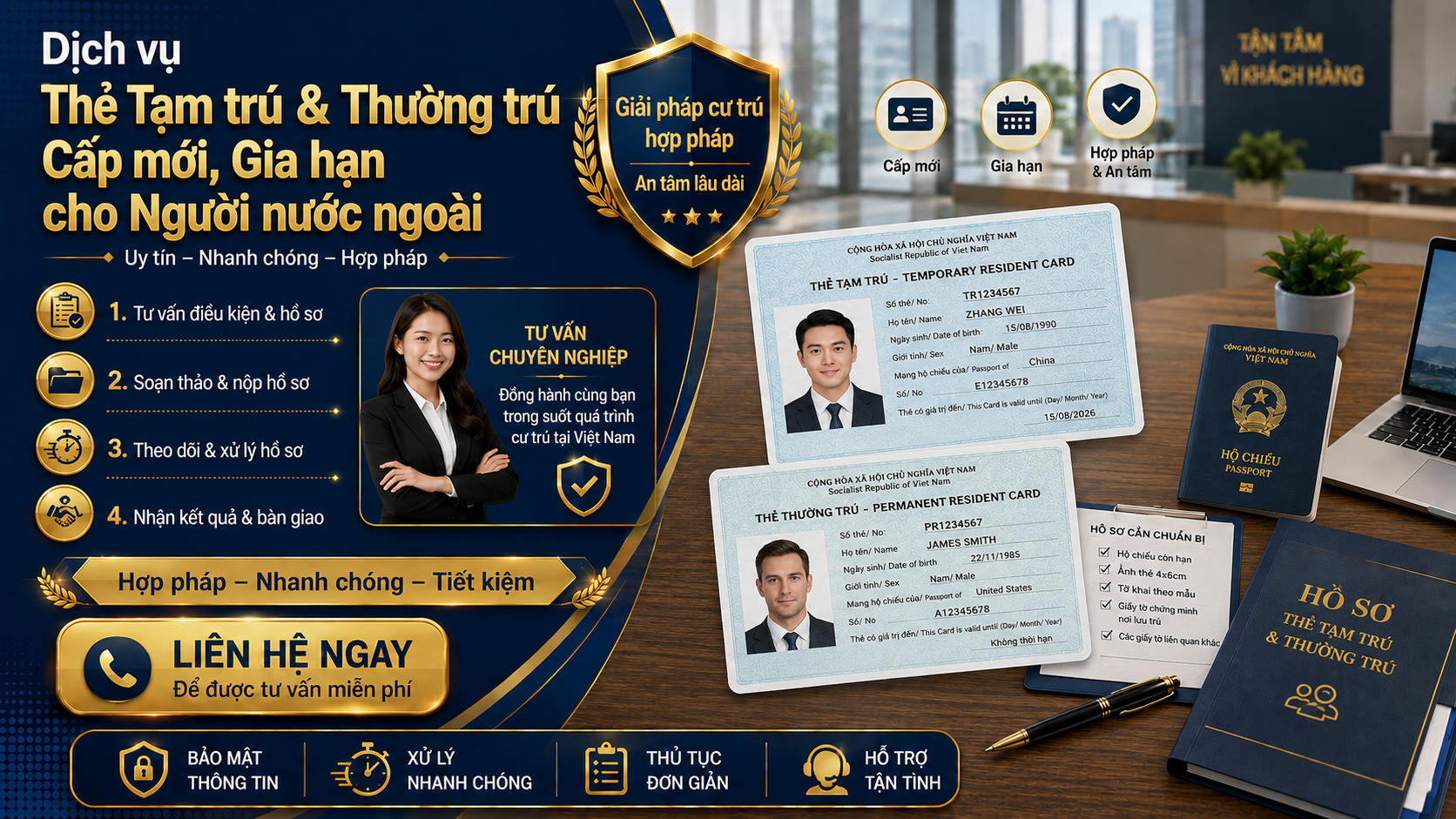 Dịch vụ Thẻ Tạm trú Thường trú MT Consultancy